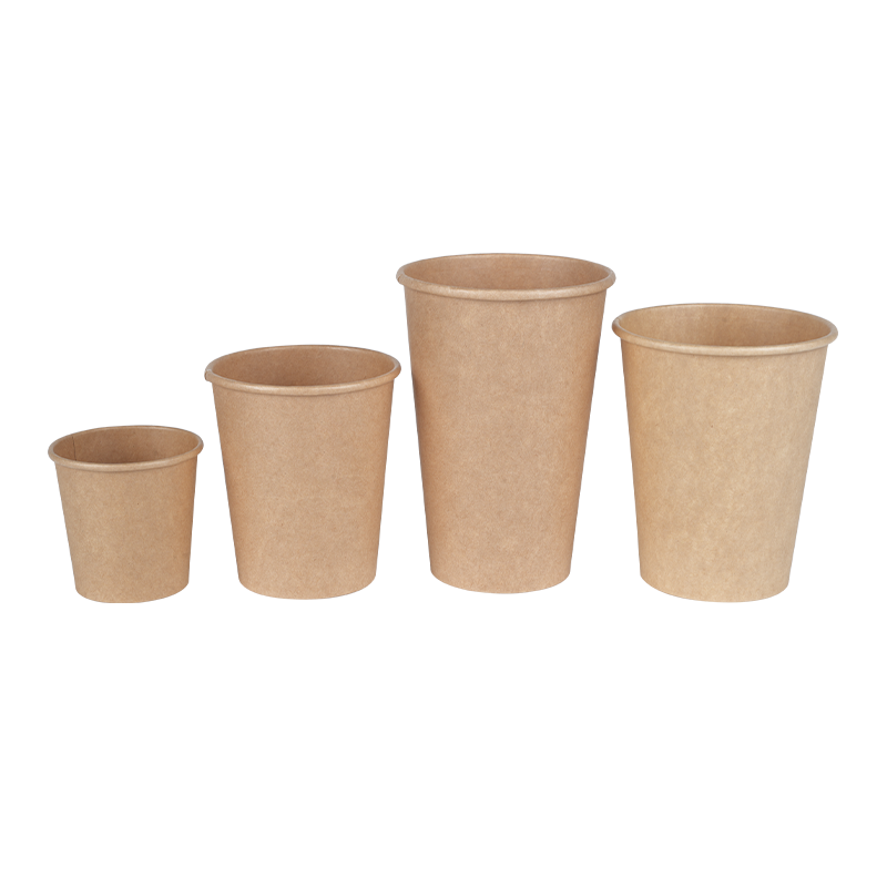 5/7/9/12oz PE -päällystetty painettu Kraft Paper Cup